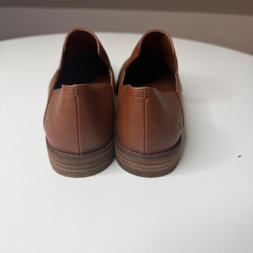 Lucky Brand Brown Leather D'Orsay Loafers Women's 11M Casual Comfort - Picture 2 of 8
